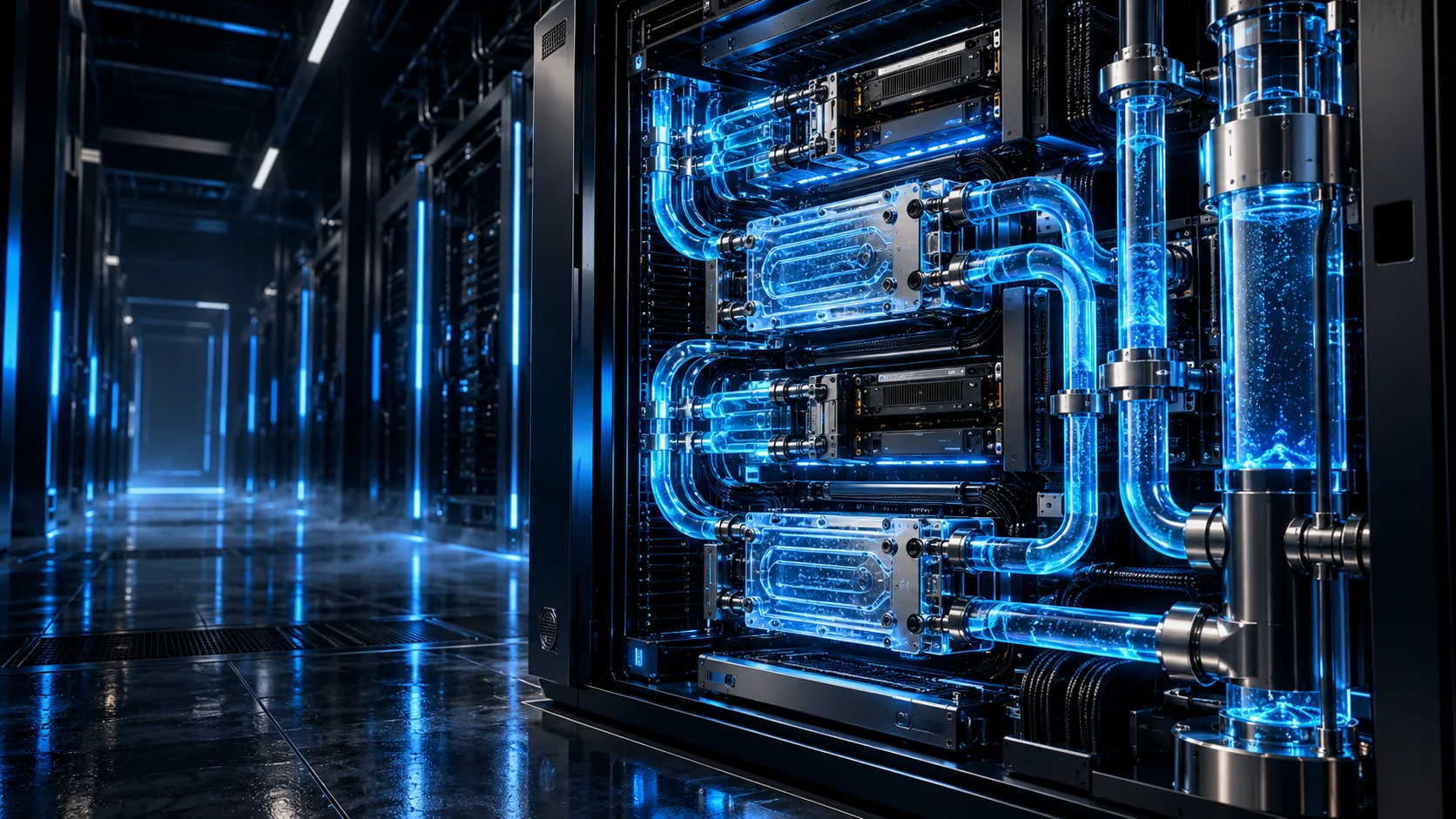 Liquid cooling infrastructure for high-density AI servers